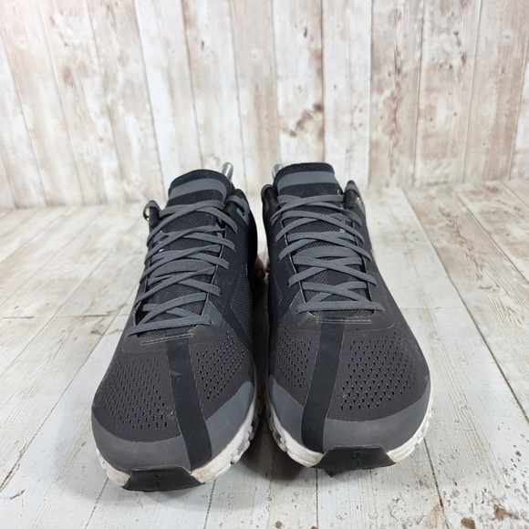 On Cloudflow Womens Running Shoes Charcoal Grey Peach 35.99234 Size 10 - Picture 4 of 8